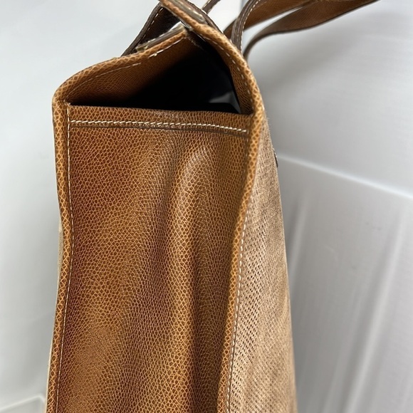 Leather and Suede North South Hand Tote Business Bag with Wallet - Picture 7 of 15
